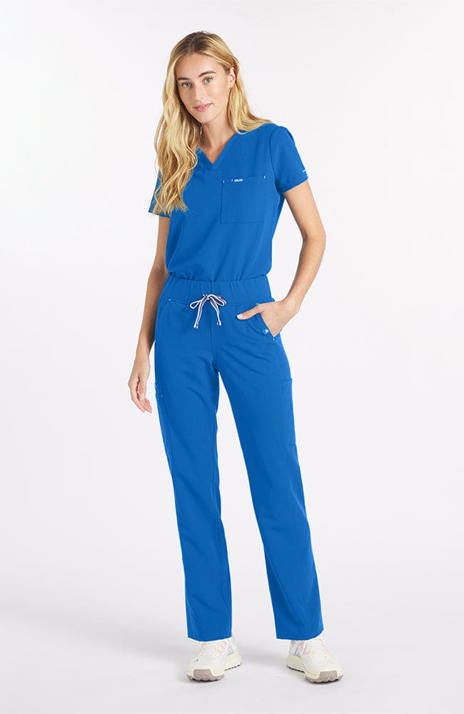 District High Waisted 6-Pocket CORE Scrub Pant Royal Blue | Dolan