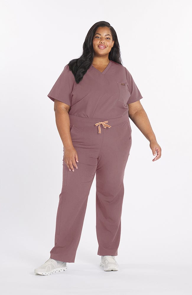 Mayfair V Neck 2-Pocket CORE Scrub Top Lavender Dusk | Dolan