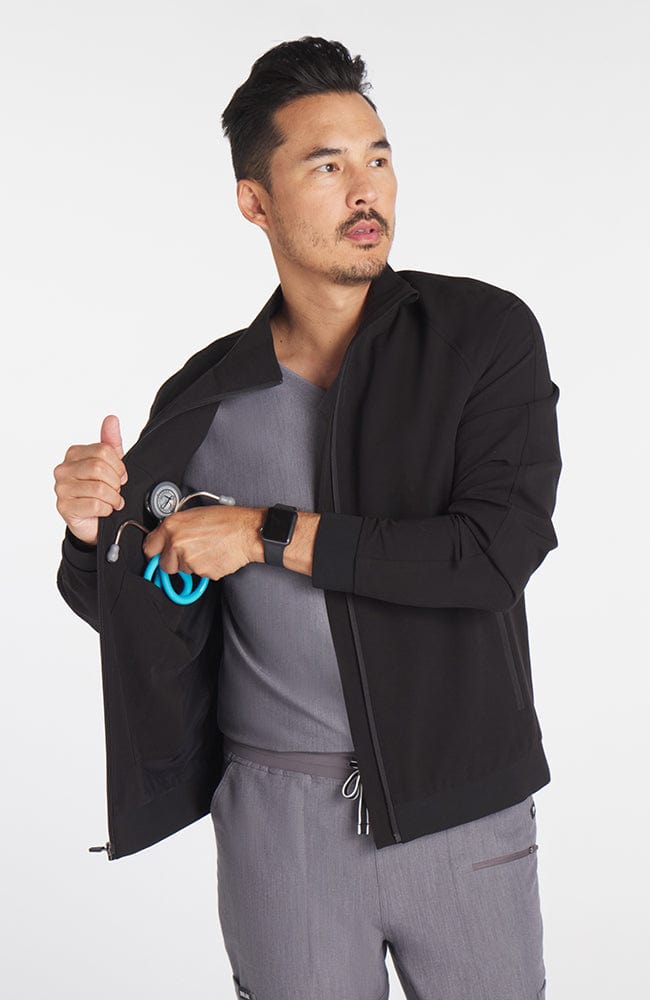 Men's Mayor Scrub Jacket | DOLAN Black / Medium / Regular Men's Mayor Scrub Jacket | DOLAN Black / Medium / Regular