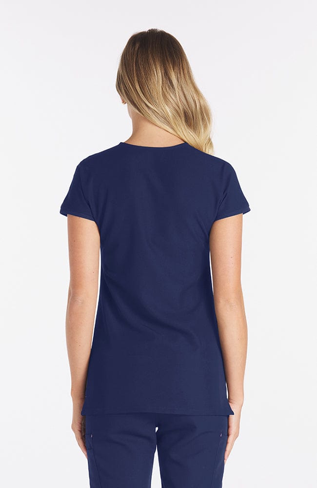 Nava Drop Shoulder 2-Pocket CORE Scrub Top Navy | Dolan