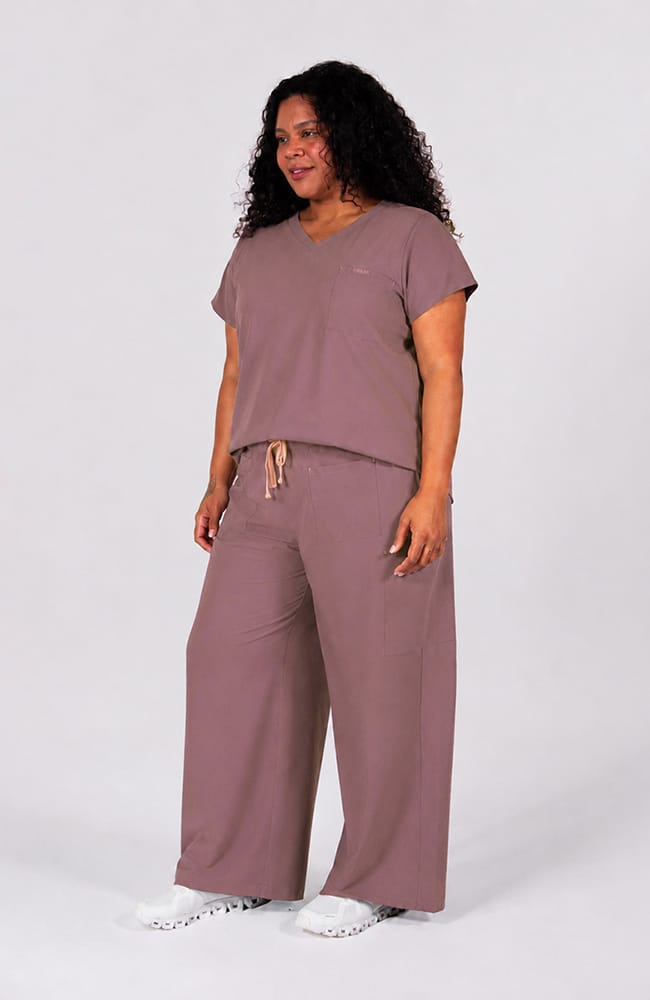Palos Wide Leg 6-Pocket CORE Scrub Pant Lavender Dusk | Dolan