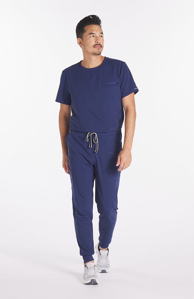 Men's crew 2025 neck scrub top