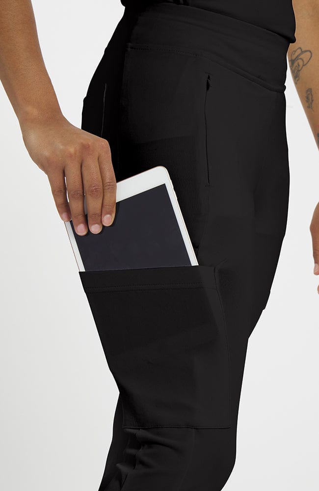 Restore 8-Pocket FLEX Stretch Scrub Pant Black | Dolan