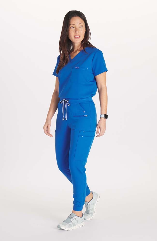 Women s Hope 11 Pocket CORE Royal Blue Scrub Jogger Pant DOLAN