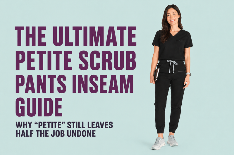 The Ultimate Petite Scrub Pants Inseam Guide: Why “Petite” Still Leaves Half the Job Undone