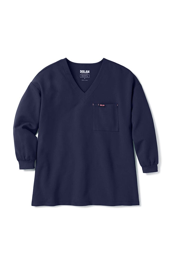 Alpine Dolman ¾ Sleeve 2-Pocket CORE Scrub Top Navy | Dolan