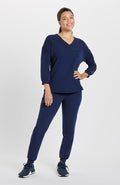 Alpine Dolman Navy Top with 2 Pockets