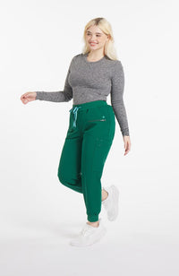 CURVE Hope 11-Pocket CORE in Hunter Green From DOLAN Scrubs