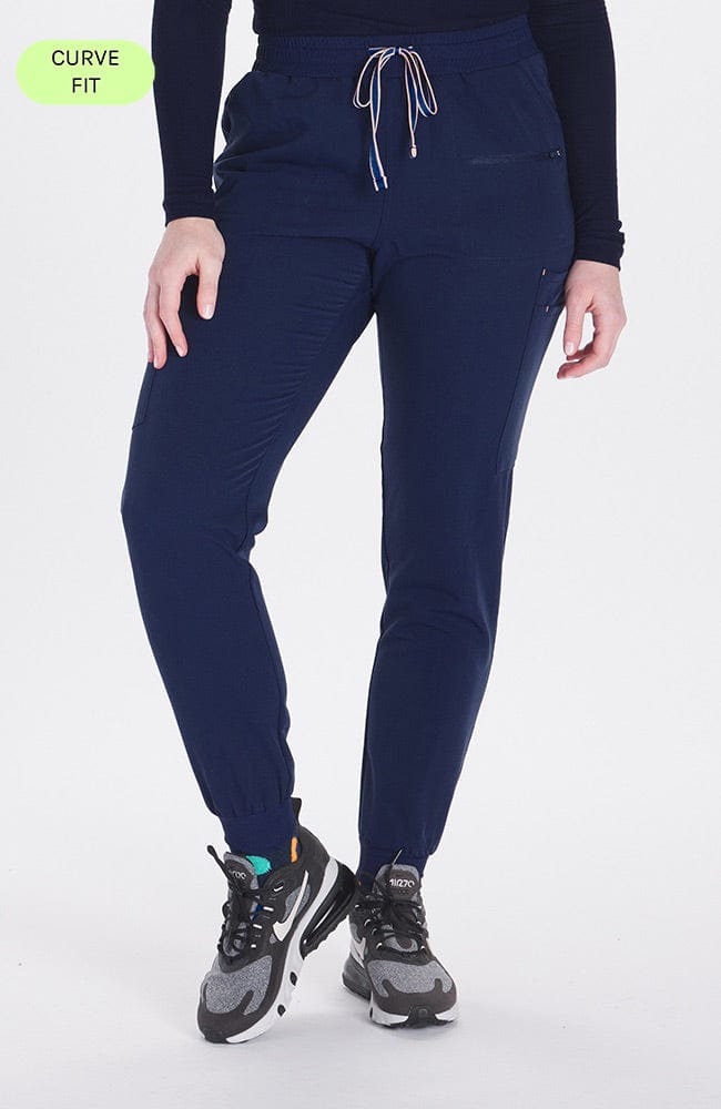 Womens navy jogger pants sale