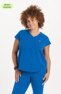 Cypress Easy Fit 2-Pocket CORE Scrub Top in Royal Blue - DOLAN