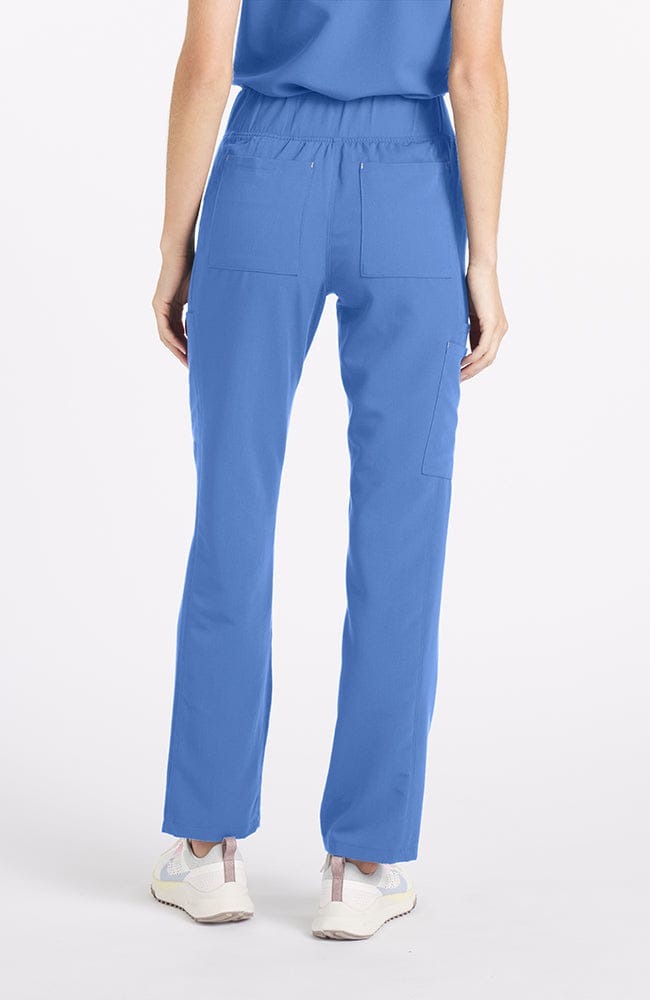 District High Waisted 6-Pocket CORE Scrub Pant in Ceil Blue - DOLAN