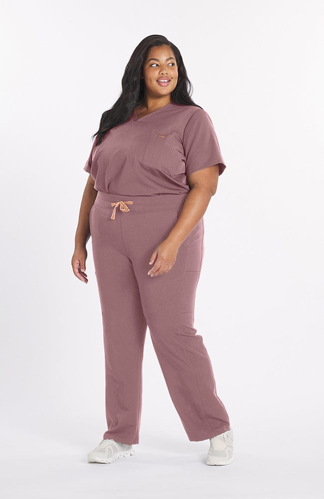 District High Waisted 6-Pocket CORE Scrub Pant Lavender Dusk | Dolan