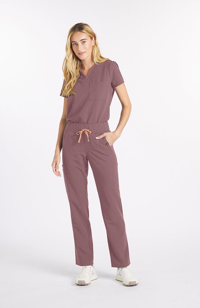District High Waisted 6-Pocket CORE Scrub Pant Lavender Dusk | Dolan