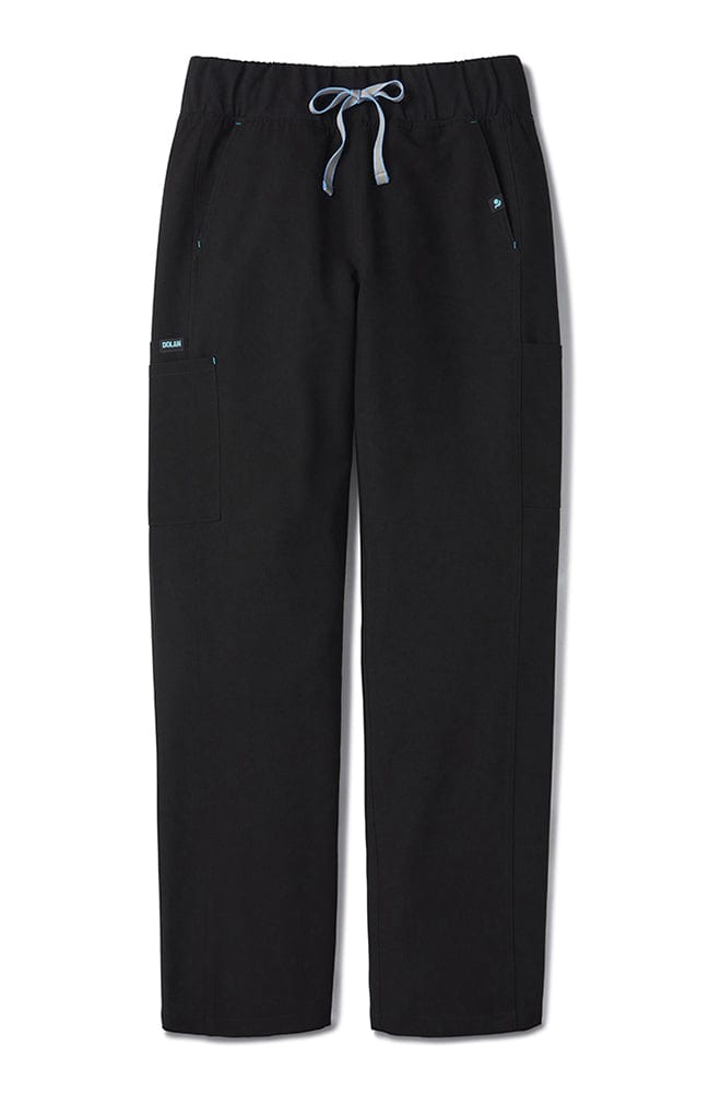Ultra Soft Scrubs - Premium Womens Junior Fit Two Pocket Top and Yoga Pant  Scrub Set, Black 39194-X-Large