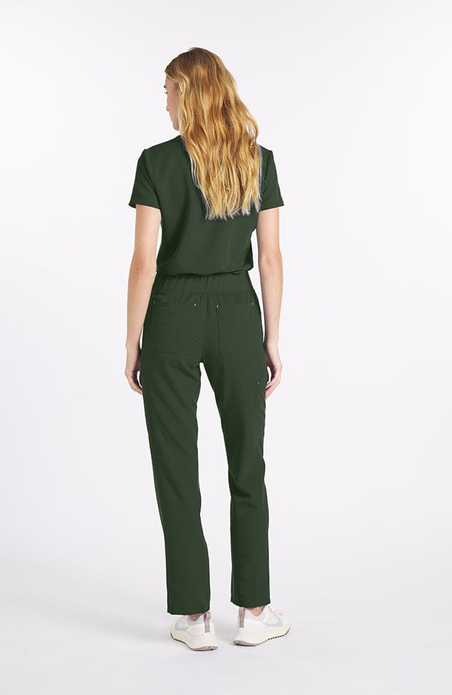 District High Waisted 6-Pocket CORE Scrub Pant Dark Olive | Dolan