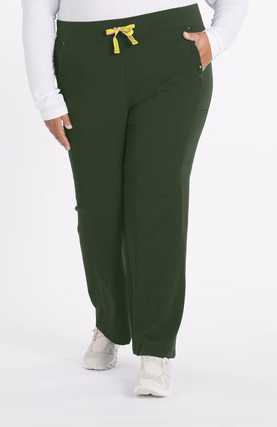 District High Waisted 6-Pocket CORE Scrub Pant Dark Olive | Dolan