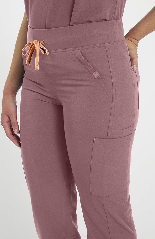 District High Waisted 6-Pocket CORE Scrub Pant Lavender Dusk | Dolan