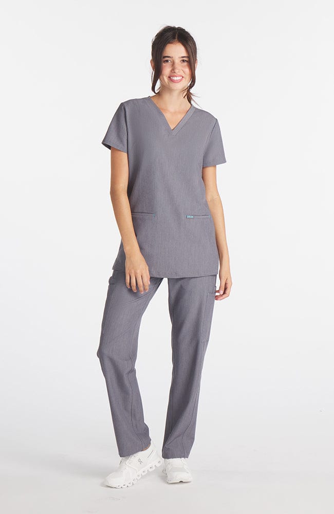 Echo 2-Pocket CORE Scrub Top Graphite | Dolan