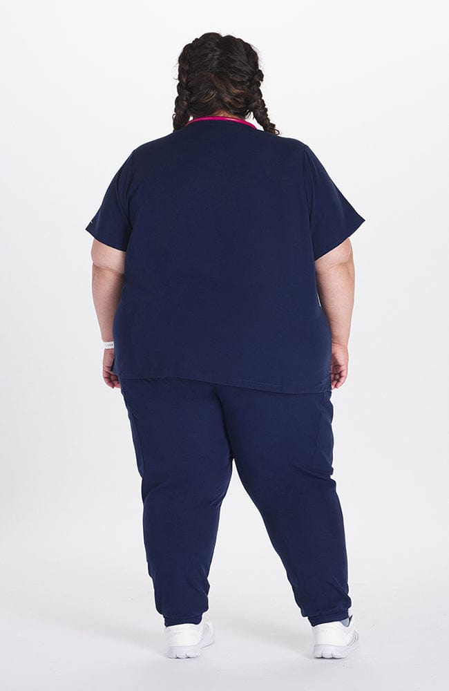 Women's Hope 11-Pocket CORE Navy Colorblock Scrub Jogger Pant