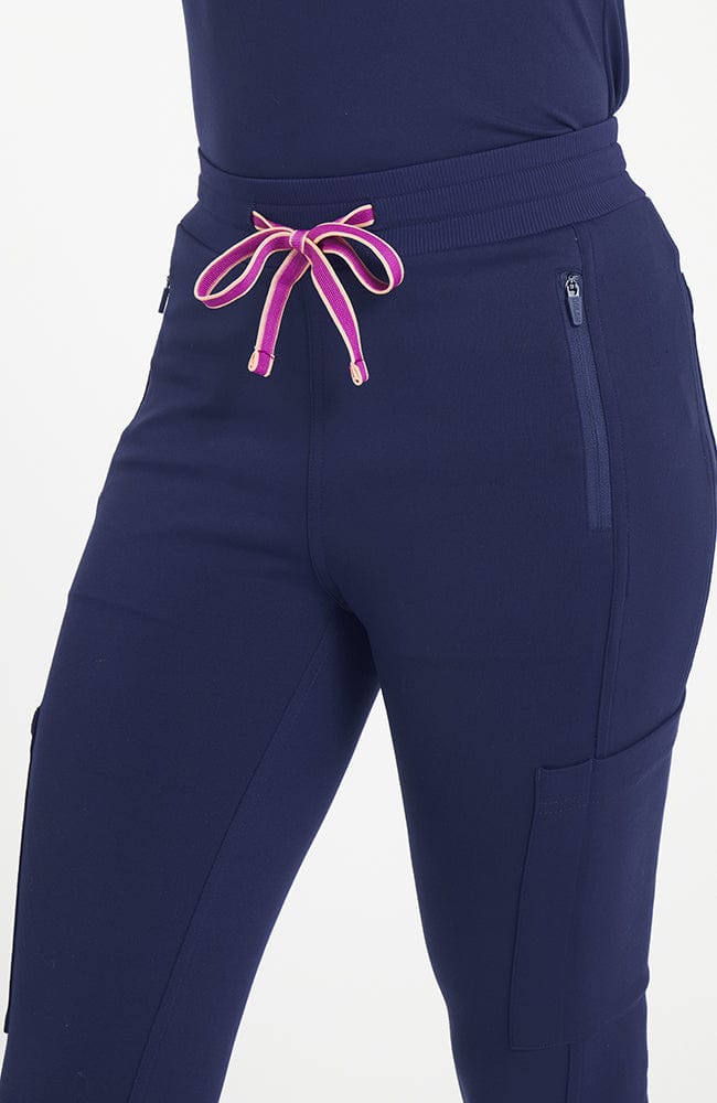 Lyra 7-Pocket FLEX Stretch Scrub Jogger Pant Navy | Dolan