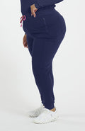 Lyra 7-Pocket FLEX Stretch Scrub Jogger Pant in Navy - DOLAN