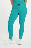 Lyra 7-Pocket FLEX Stretch Scrub Jogger Pant in Teal - DOLAN