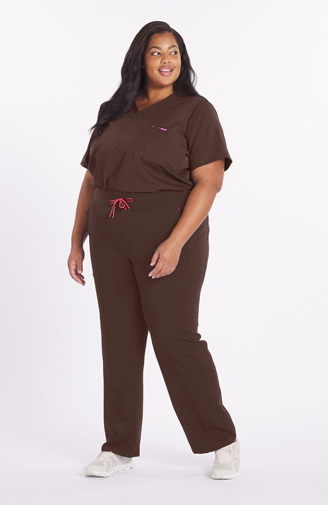 Woman wearing Mayfair Top in Mocha Rose - DOLAN