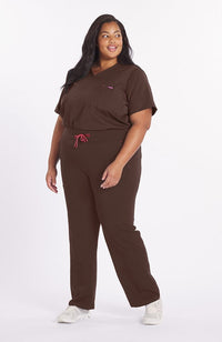 Woman wearing Mayfair Top in Mocha Rose - DOLAN