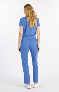 Mayfair V Neck 2-Pocket CORE Scrub Top in Ceil Blue - DOLAN