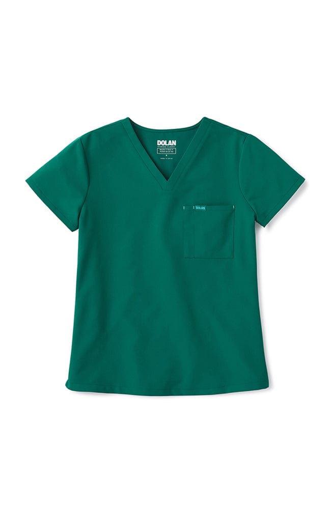 Women's Mayfair V Neck 2-Pocket CORE Hunter Green Scrub Top | DOLAN Hunter Green / XSmall / Regular Women's Mayfair V Neck 2-Pocket CORE Hunter Green Scrub Top | DOLAN Hunter Green / XSmall / Regular