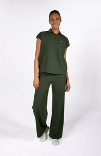 Mel Easy Fit 3-Pocket CORE Scrub Top in Dark Olive - DOLAN
