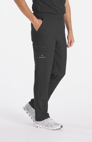 Man wearing Orlando 9-Pocket Men's CORE Scrub Cargo Pant in Charcoal