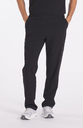 Man wearing black Orlando 9-Pocket Men's CORE Scrub Cargo Pant - DOLAN