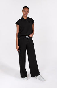 Palos Wide Leg 6-Pocket CORE Scrub Pant in Black - DOLAN