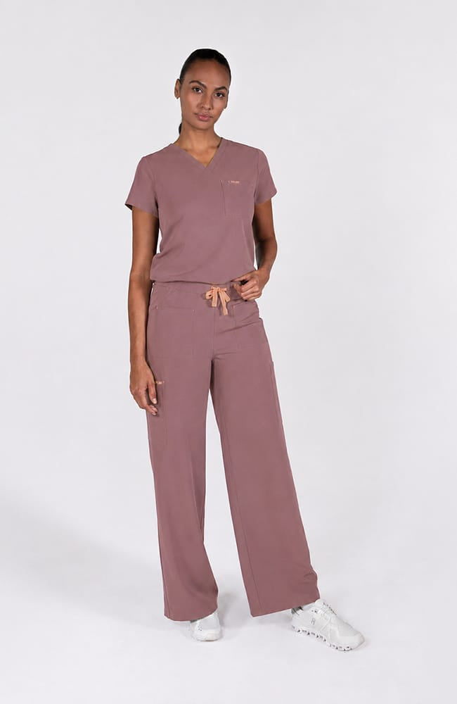 ハーフパンツ Jane ブラウン0 Palos Wide Leg 6-Pocket CORE Scrub Pant Lavender Dusk | Dolan