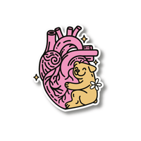 Acrylic Badge Topper: Cardiac Pup