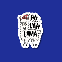 Acrylic Badge Topper: Festive Llama