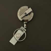 Heavy Duty Badge Reel - Silver Gray