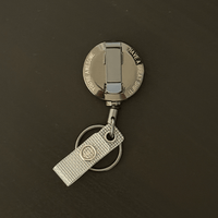 Heavy Duty Badge Reel - Silver Gray