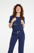 Chelsea Crew Neck 2-Pocket CORE Scrub Top - DOLAN