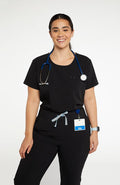 Chelsea Crew Neck 2-Pocket CORE Scrub Top - DOLAN