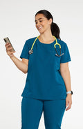Chelsea Crew Neck 2-Pocket CORE Scrub Top - DOLAN