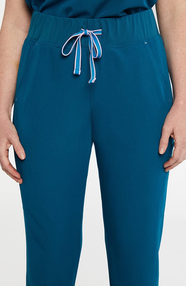 District High Waisted 6-Pocket CORE Scrub Pant Caribbean Blue | Dolan