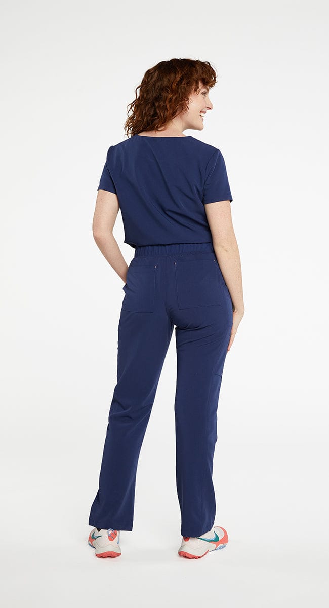 Women's District High Waisted 6-Pocket CORE Navy Scrub Pant