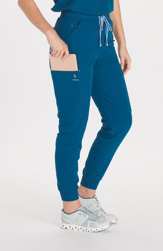 Hope 11-Pocket CORE Scrub Jogger Pant in Caribbean Blue- DOLAN