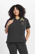 Mayfair V Neck 2-Pocket CORE Scrub Top - DOLAN