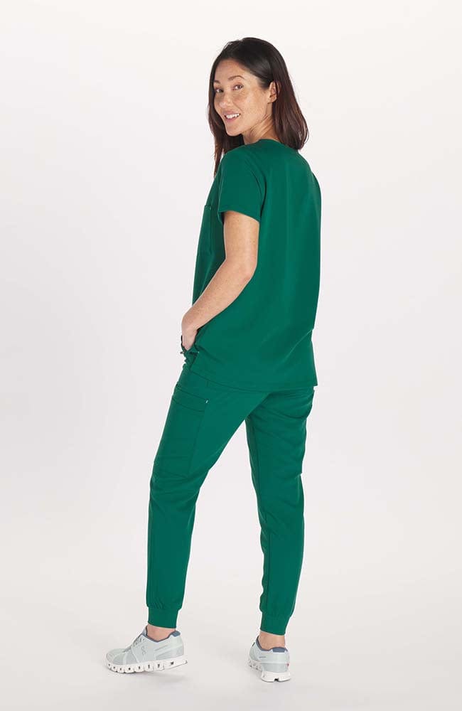 Hunter green deals scrub jacket