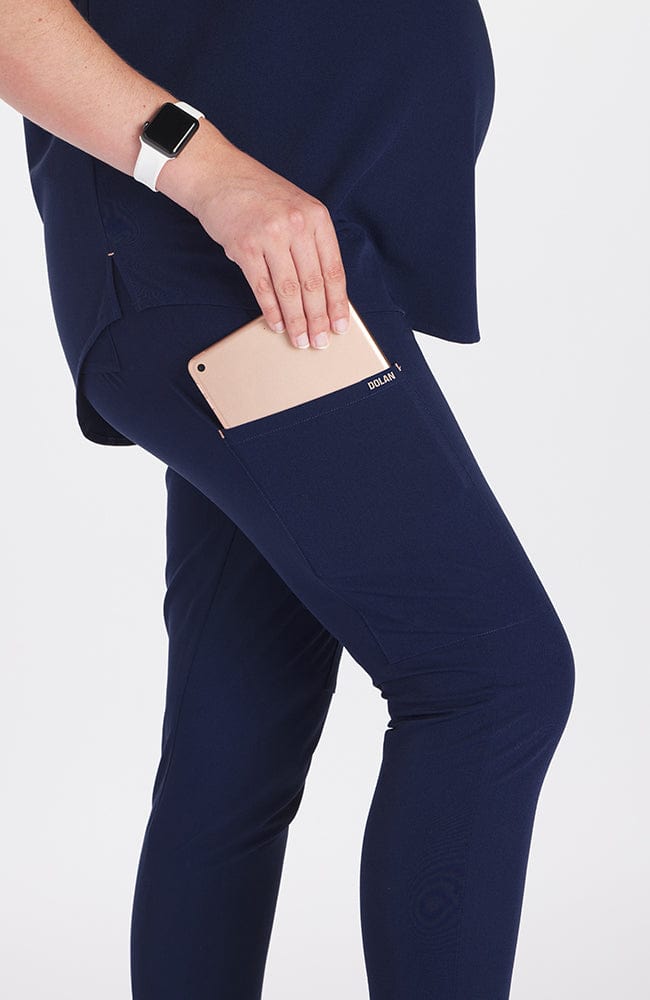 Women's Sofia Maternity Jogger Pants 8-Pocket CORE Scrub in Navy | DOLAN Navy / Large / Taller Women's Sofia Maternity Jogger Pants 8-Pocket CORE Scrub in Navy | DOLAN Navy / Large / Taller