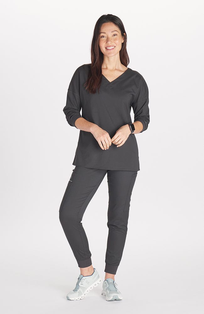 Womens tall scrub on sale tops