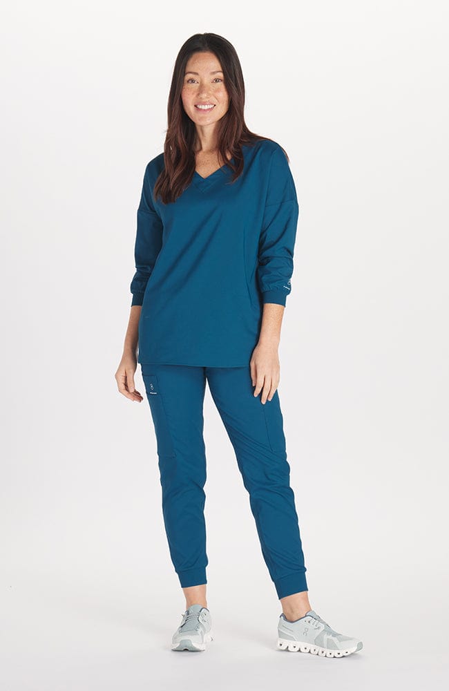 Three quarter length sleeve clearance scrub tops